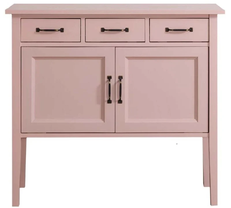 Casa Padrino Landhausstil Kommode mit 3 Schubladen und 2 Türen Rosa 100 x 41 x H. 90 cm - Landhausstil Möbel