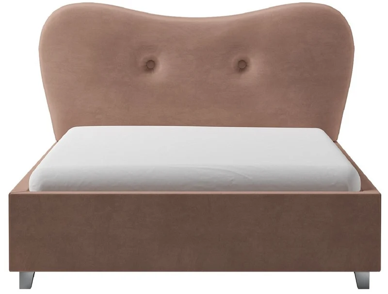Casa Padrino Luxus Art Deco Kinderbett Rosa / Silber 168 x 216 x H. 100 cm - Massivholz Bett mit Kopfteil - Kinderzimmer Möbel - Kinder Möbel - Art Deco Möbel - Luxus Möbel - Luxus Einrichtung