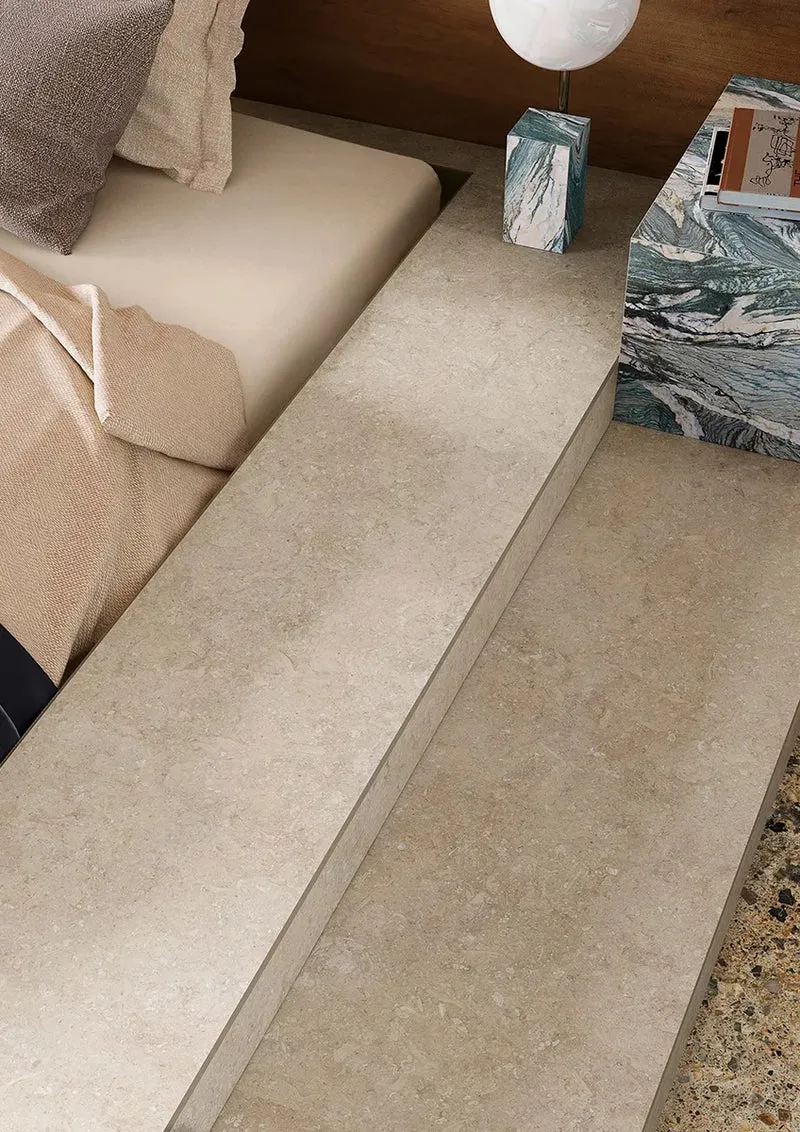 Keramische tafel Paladium Ivory - Deens Ovaal - Trias