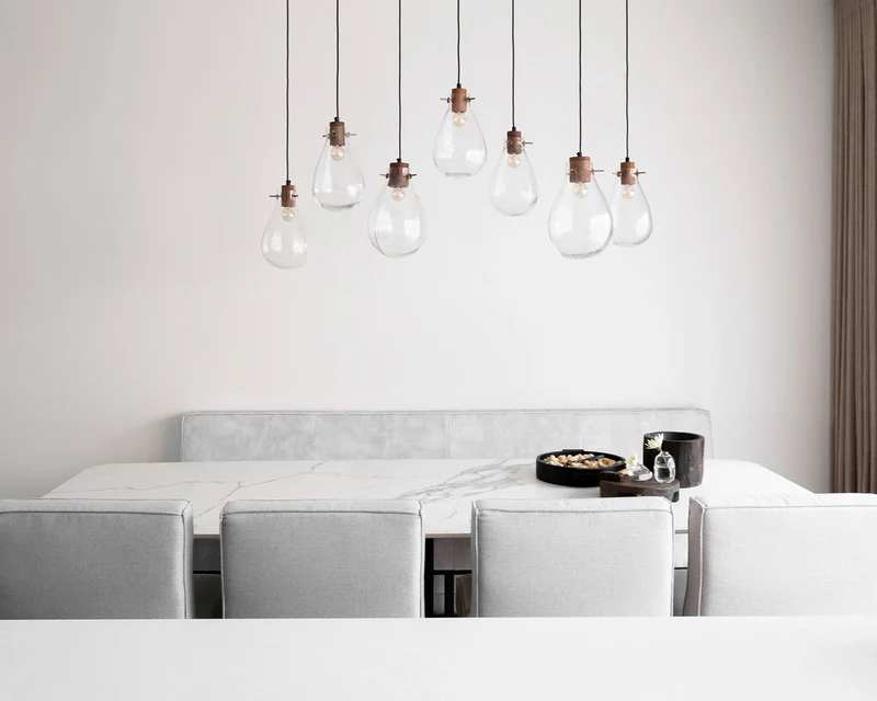 Keramische tafel Calacatta Glory - Recht Rond - T onderstel
