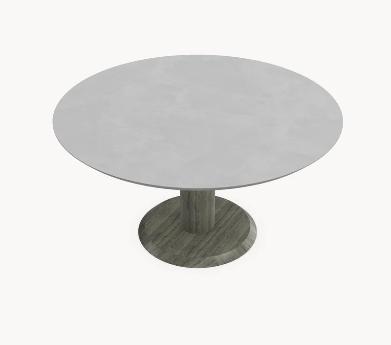 HPL eettafel - Rond - Sol eiken - Japandi