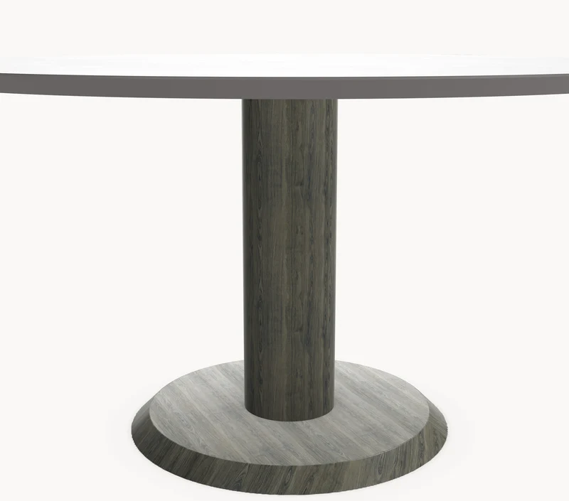 HPL eettafel - Rond - Sol eiken - Japandi