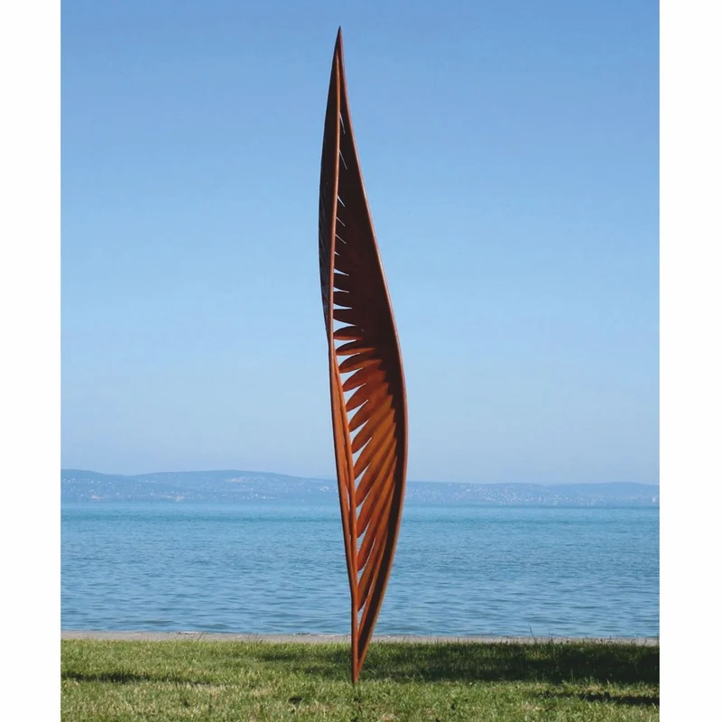 Casa Padrino Luxus Garten Deko Stahl Skulptur Rost H. 400 cm - Garten Skulpturen