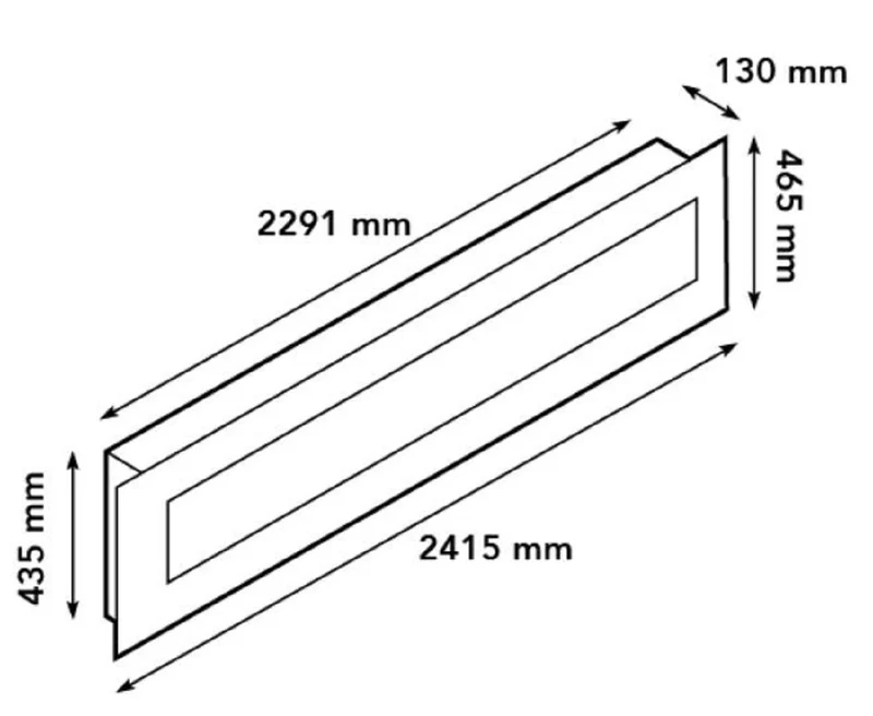 Casa Padrino Luxus LED Elektrokamin Schwarz 241,5 x 13 x H. 46,5 cm - Moderner extrem breiter Wandkamin mit Touchscreen & Fernbedienung