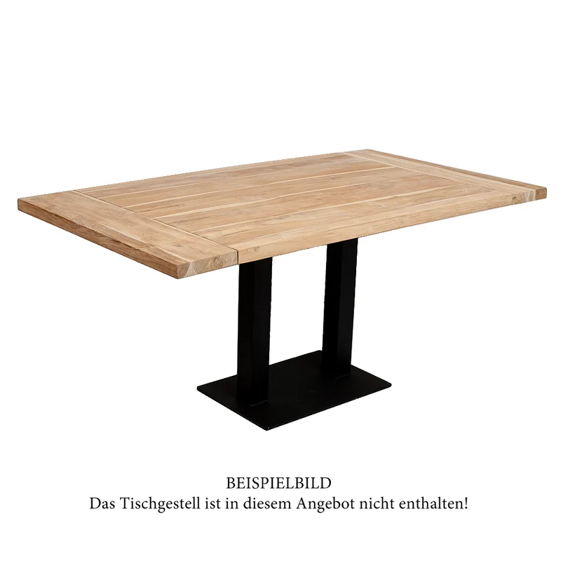 Teak Esstischplatte TAPLOK │ Stärke 40mm (20+20mm) aufgedoppelt │ verschiedene Größen