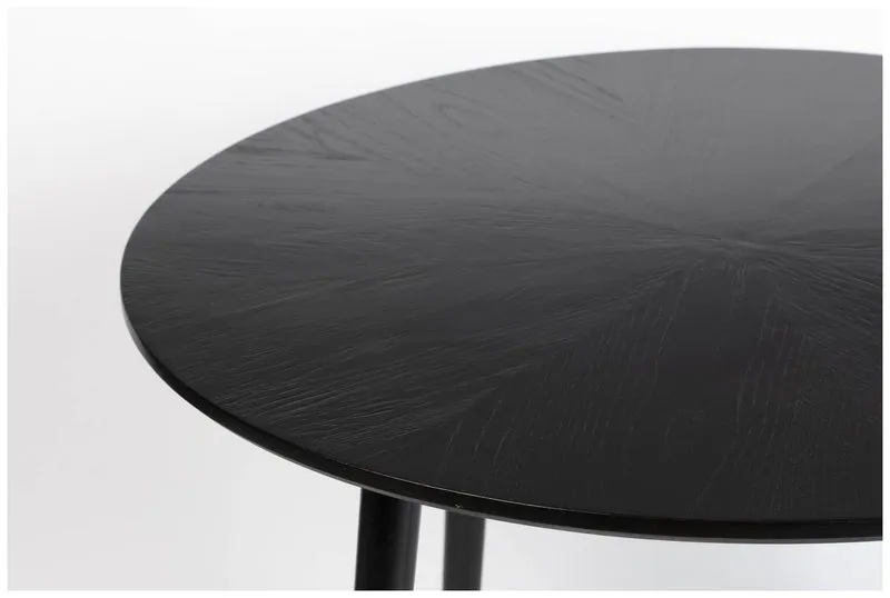 Esstisch FABIO Eiche schwarz Ø 100 cm mit runder Platte
