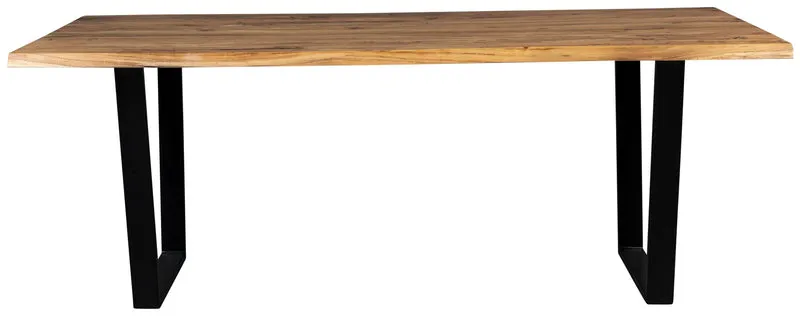 Esstisch AKA mit Baumkante 200 x 90 cm Akazie von DUTCH BONE