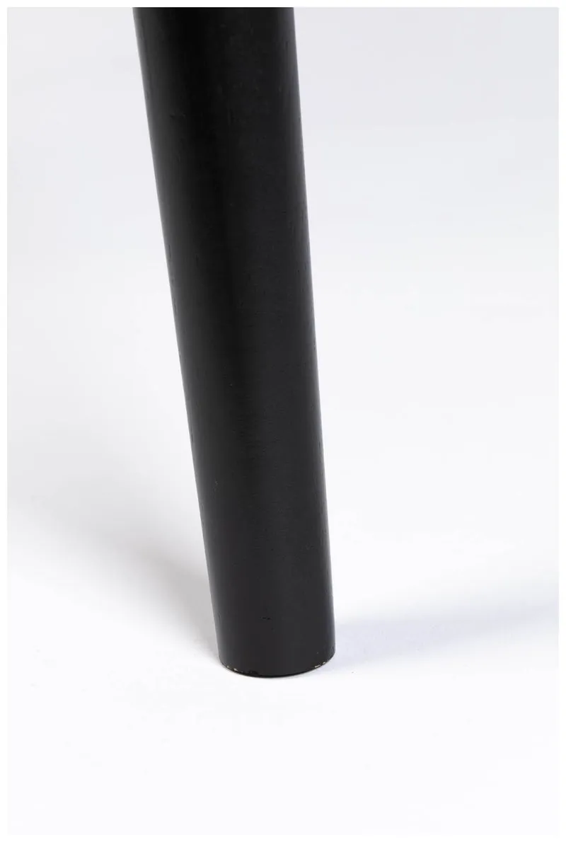 Esstisch FABIO Eiche schwarz Ø 120 cm mit runder Platte