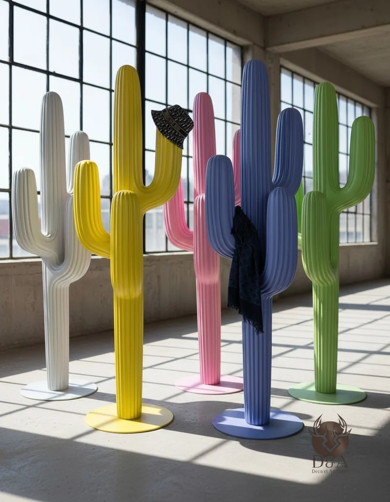 Casa Padrino Luxus Deko Skulptur Deko Objekt Kaktus Design H. 195 cm - Riesige Gartenskulptur - Lebensgroße Skulptur - XXL Deko Skulptur - XXL Deko Figur
