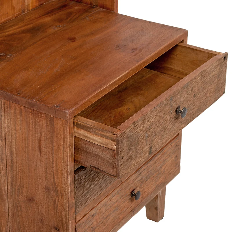 Massivholz Standregal INDO Rustic-Brown 150cm Mahagoni
