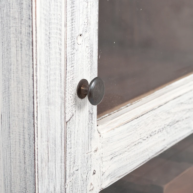 Mahagoni Weinschrank CABINET White Wash