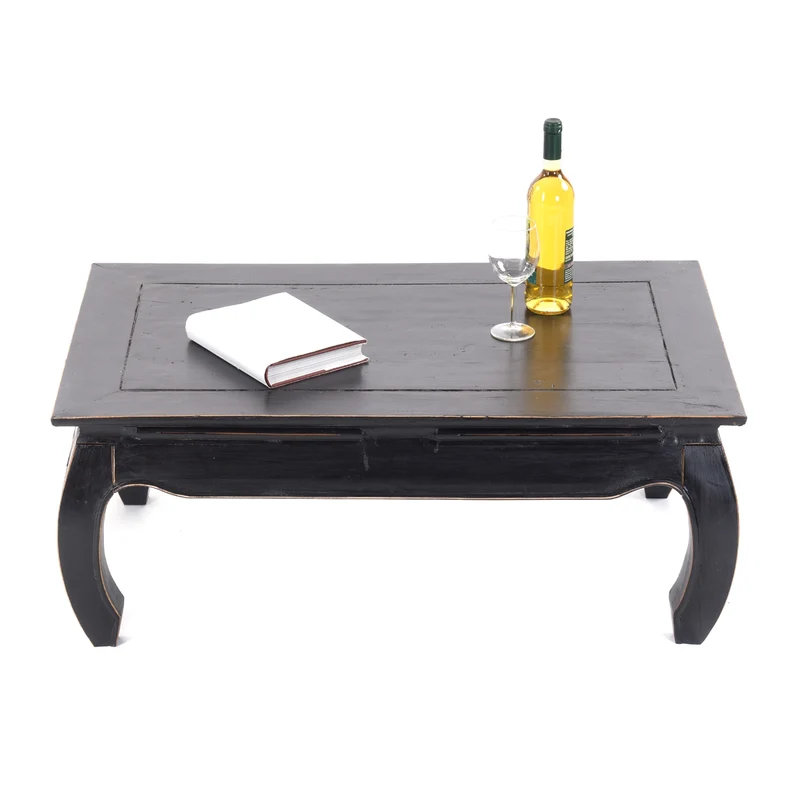 OPIUMTISCH "EAST" | 100x60cm (BxT), Mahagoni | Beistelltisch | Farbe: 09 voodoo - schwarz