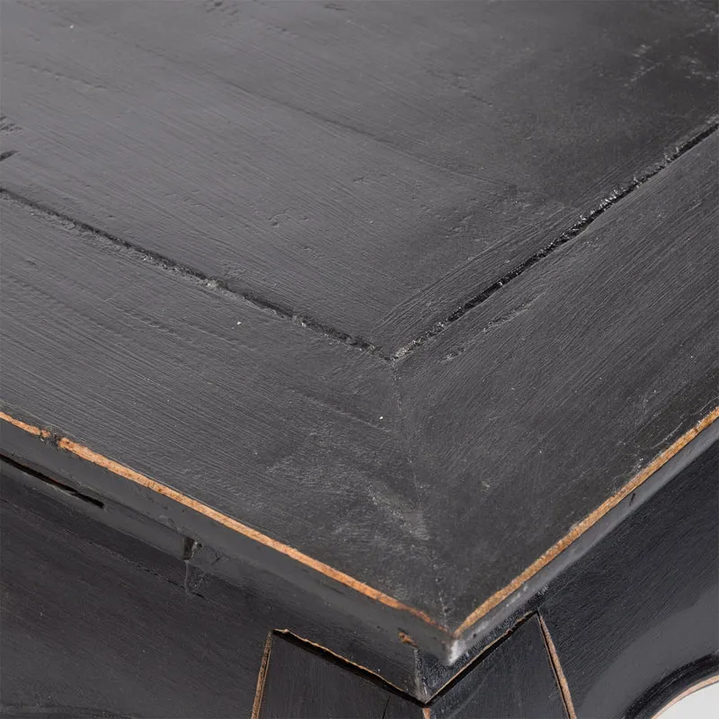 OPIUMTISCH "EAST" | 100x60cm (BxT), Mahagoni | Beistelltisch | Farbe: 09 voodoo - schwarz
