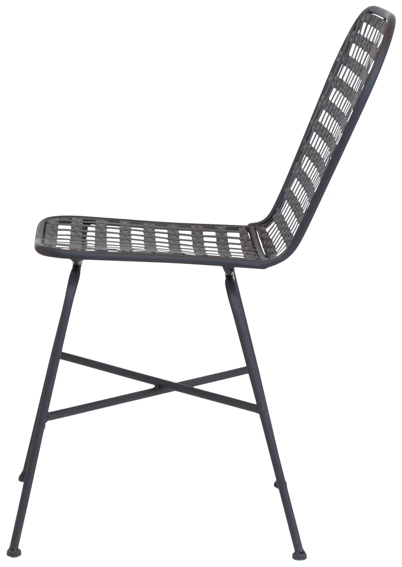 Gartenstuhl-Set VOLLATO (2er Set) – Bistro-Design in Dunkelbraun