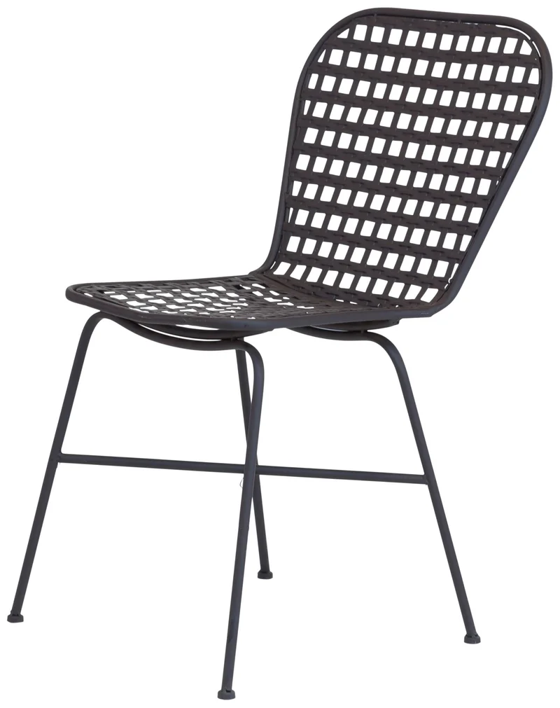 Gartenstuhl-Set VOLLATO (2er Set) – Bistro-Design in Dunkelbraun