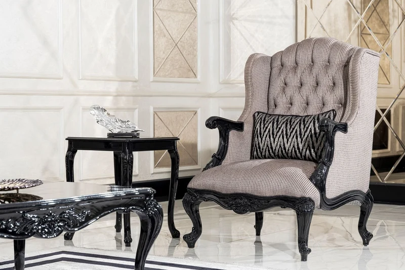 Casa Padrino Luxus Barock Beistelltisch Schwarz - Handgefertigter Massivholz Tisch im Barockstil - Luxus Wohnzimmer Möbel im Barockstil - Barock Möbel - Edel & Prunkvoll