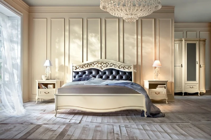 Casa Padrino Luxus Barock Schlafzimmerschrank Creme / Gold 130 x 62,6 x H. 206,6 cm - Prunkvoller Kleiderschrank mit 3 Türen und Schublade - Schlafzimmermöbel