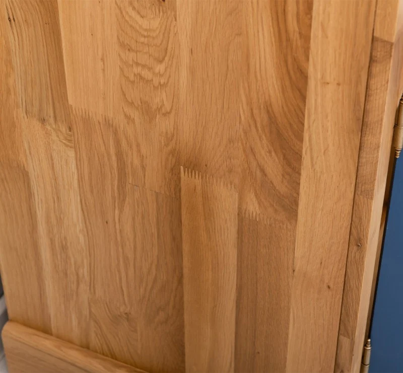 Küchen- und Buffetschrank aus massiver Eiche | Geschirrschrank mit 7 Schubladen und 5 Türen