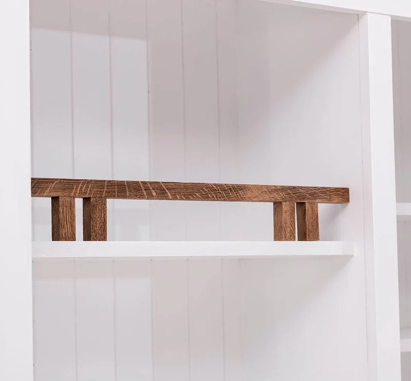 Küchen- und Buffetschrank aus massiver Eiche | Geschirrschrank mit 7 Schubladen und 5 Türen
