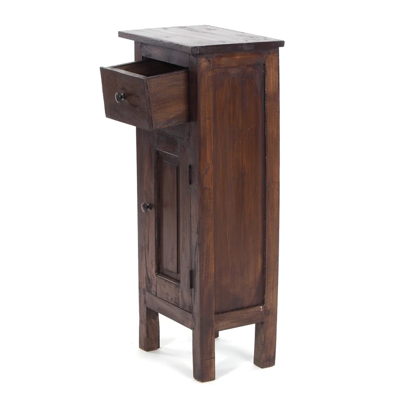 FLURSCHRANK "PLANT 80" | 80x36 cm (HxB) Mahagoni | Telefontisch | Farbe: 03 dunkelbraun