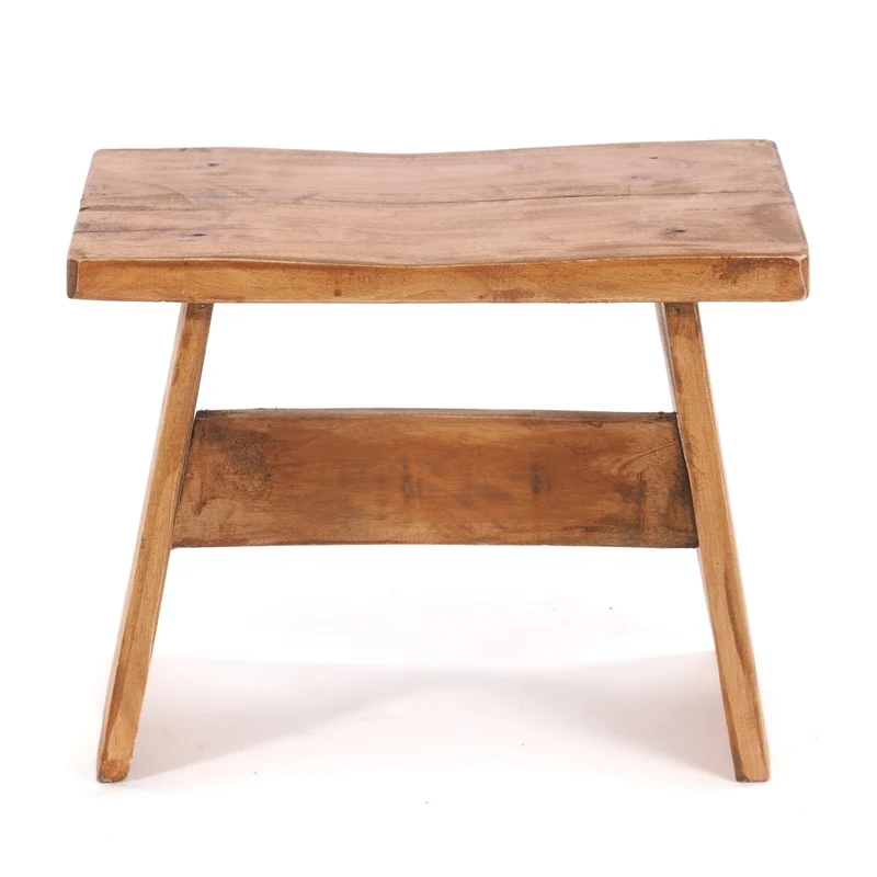 SITZBÄNKCHEN "SCHEMEL 40" | Mahagoni, 31x40x25cm | Fußhocker | Farbe: 08 honigfarben gewachst