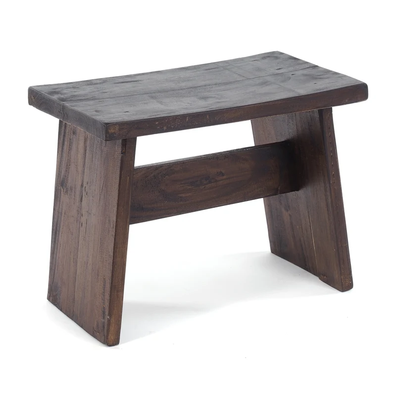 SITZBÄNKCHEN "SCHEMEL 40" | Mahagoni, 31x40x25cm | Fußhocker | Farbe: 03 dunkelbraun