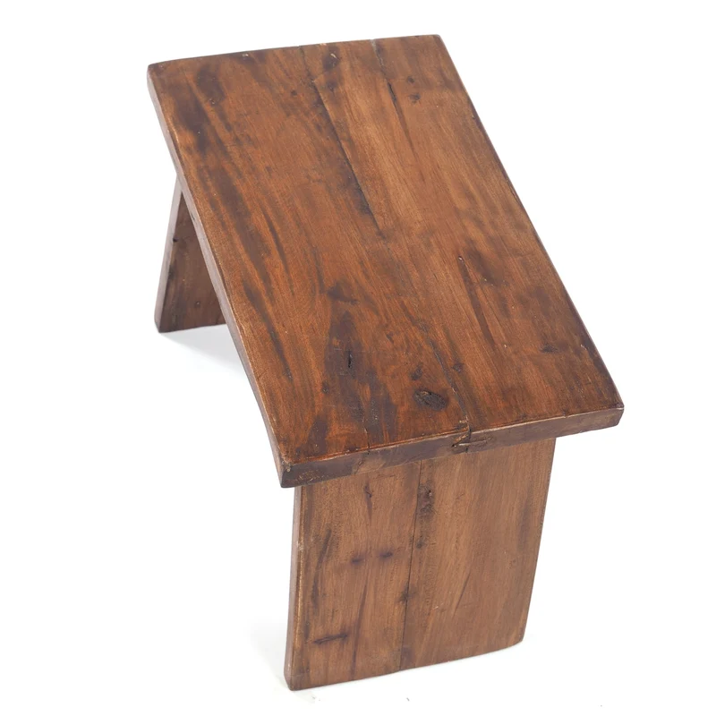 SITZBÄNKCHEN "SCHEMEL 40" | Mahagoni, 31x40x25cm | Fußhocker | Farbe: 02 hellbraun