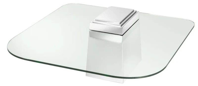 Casa Padrino Luxus Couchtisch / Wohnzimmertisch Silber 105 x 105 x H. 44 cm - Luxus Wohnzimmermöbel