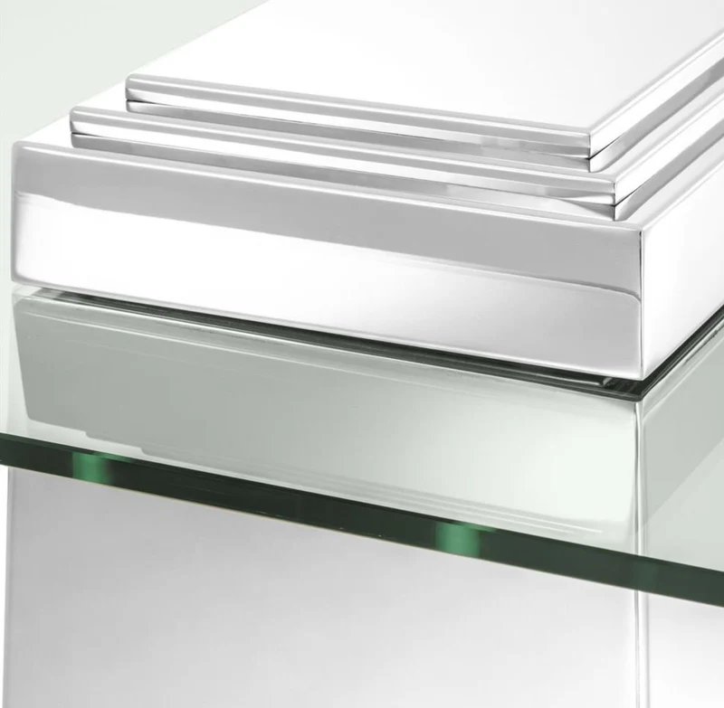 Casa Padrino Luxus Couchtisch / Wohnzimmertisch Silber 105 x 105 x H. 44 cm - Luxus Wohnzimmermöbel