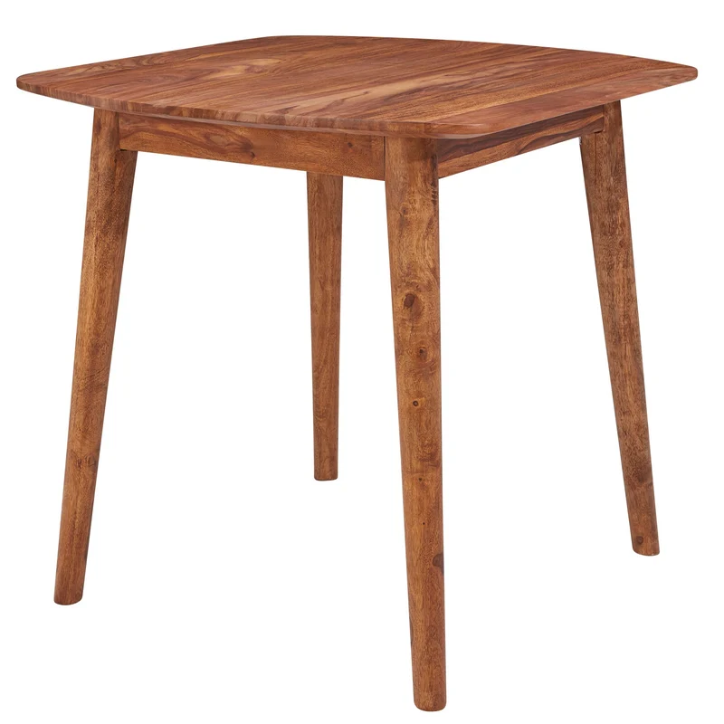 Esszimmertisch WL5.571 Sheesham Massivholz 80x78x80cm Rustikal Modern