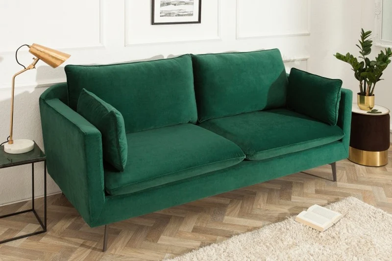 Casa Padrino Designer Wohnzimmer Sofa Grün 210 x 85 x H. 90 cm - Designer Möbel
