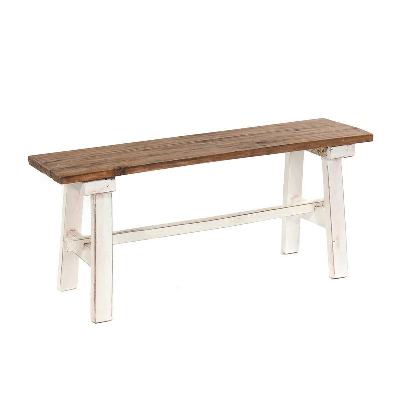 HOLZBANK "ANZIO" | Mahagoni, 90x39x26 cm (HxBxT) | Faltbank | Farbe: 06 weiß-landhaus
