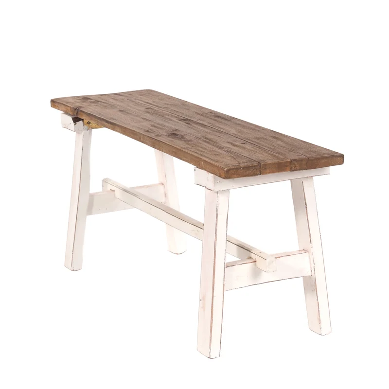 HOLZBANK "ANZIO" | Mahagoni, 90x39x26 cm (HxBxT) | Faltbank | Farbe: 06 weiß-landhaus