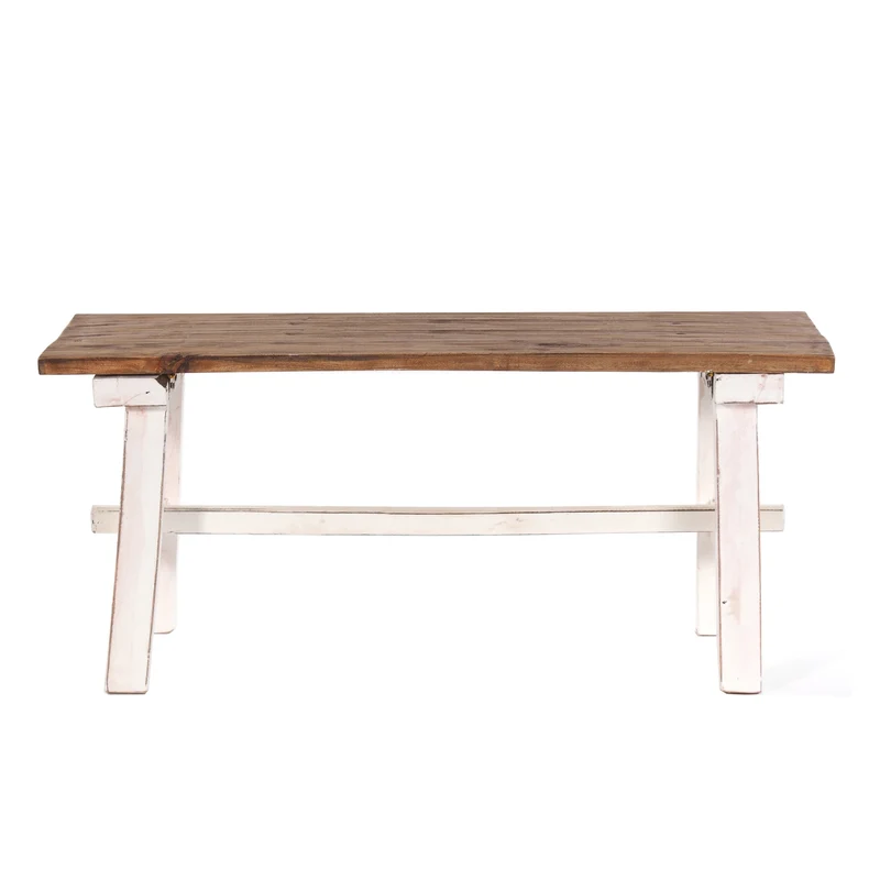 HOLZBANK "ANZIO" | Mahagoni, 90x39x26 cm (HxBxT) | Faltbank | Farbe: 06 weiß-landhaus