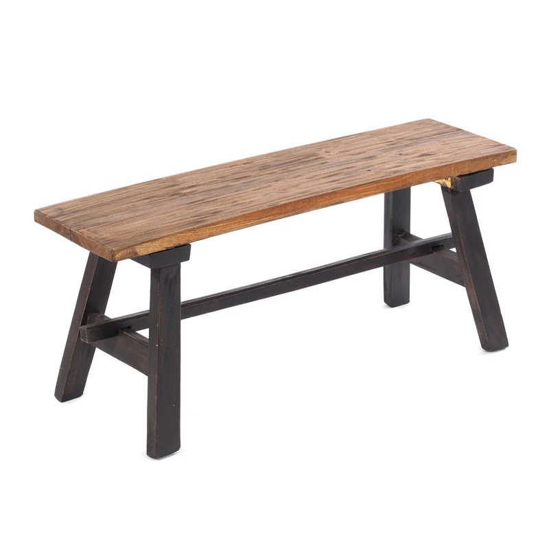 HOLZBANK "ANZIO" | Mahagoni, 90x39x26 cm (HxBxT) | Faltbank | Farbe: 04 schwarz-natur