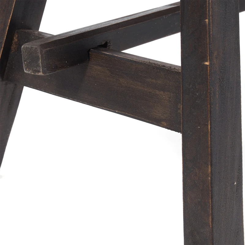 HOLZBANK "ANZIO" | Mahagoni, 90x39x26 cm (HxBxT) | Faltbank | Farbe: 04 schwarz-natur