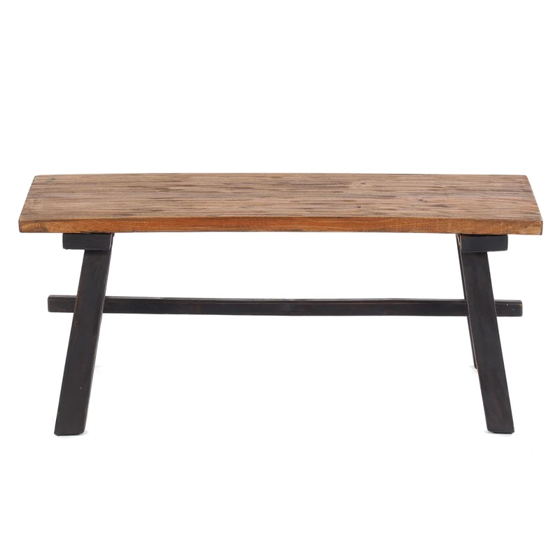 HOLZBANK "ANZIO" | Mahagoni, 90x39x26 cm (HxBxT) | Faltbank | Farbe: 04 schwarz-natur