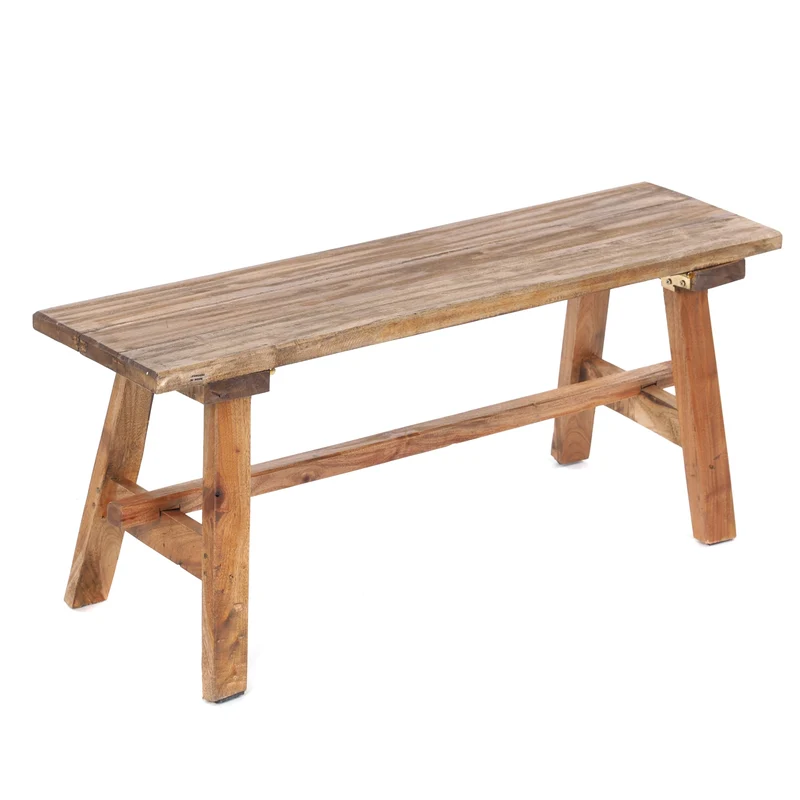 HOLZBANK "ANZIO" | Mahagoni, 90x39x26 cm (HxBxT) | Faltbank | Farbe: 01 natur-vintage