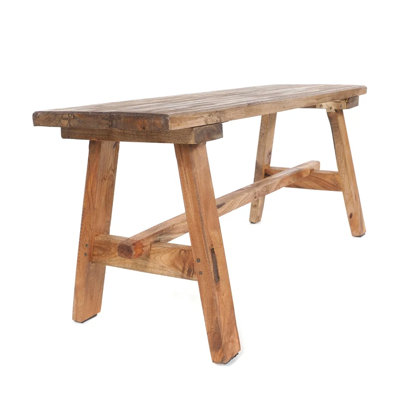 HOLZBANK "ANZIO" | Mahagoni, 90x39x26 cm (HxBxT) | Faltbank | Farbe: 01 natur-vintage