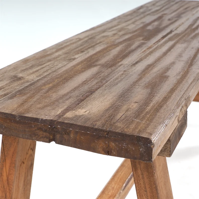 HOLZBANK "ANZIO" | Mahagoni, 90x39x26 cm (HxBxT) | Faltbank | Farbe: 01 natur-vintage