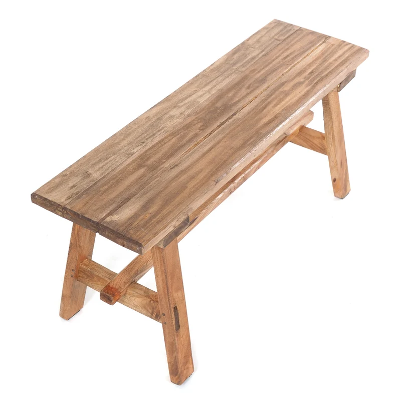 HOLZBANK "ANZIO" | Mahagoni, 90x39x26 cm (HxBxT) | Faltbank | Farbe: 01 natur-vintage