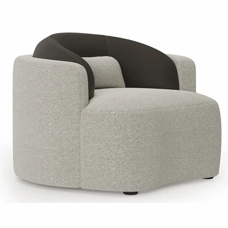 Casa Padrino Luxus Sessel Grau / Schwarz 100 cm - Wohnzimmer & Hotel Möbel
