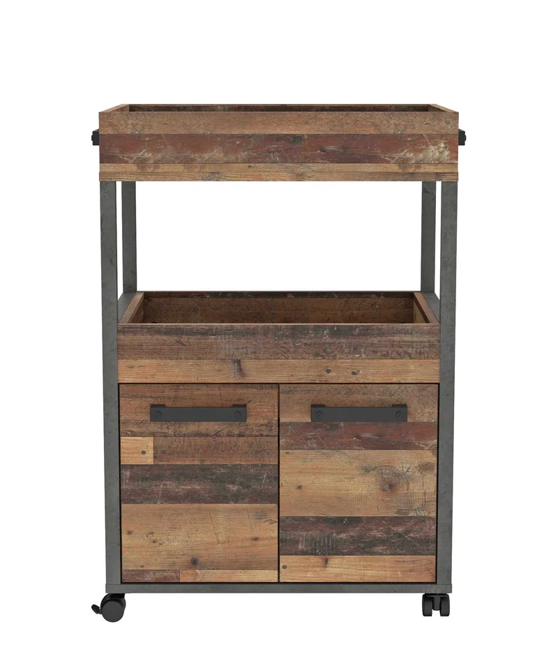 Barwagen Rollwagen HOME BAR 201 Optik: Old Wood Vintage von Forte