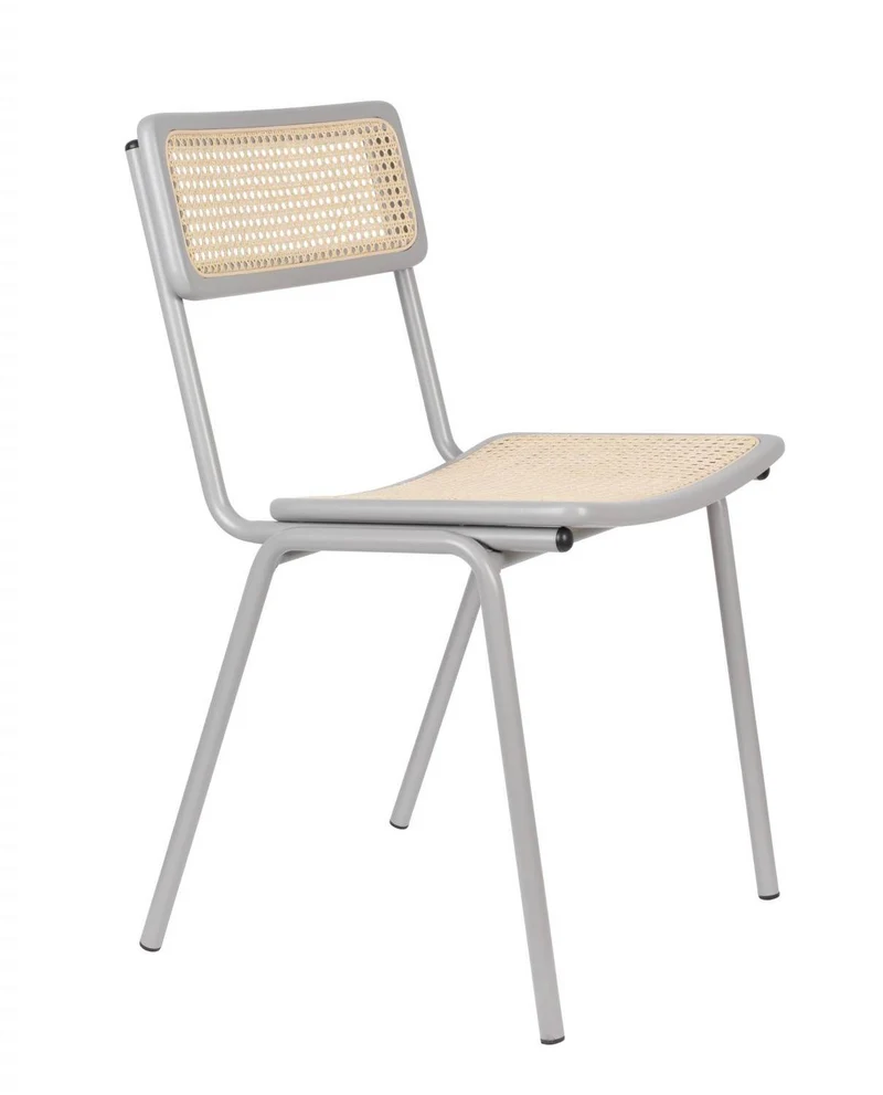 Stuhl Stapelstuhl JORT GREY-NATURAL von ZUIVER
