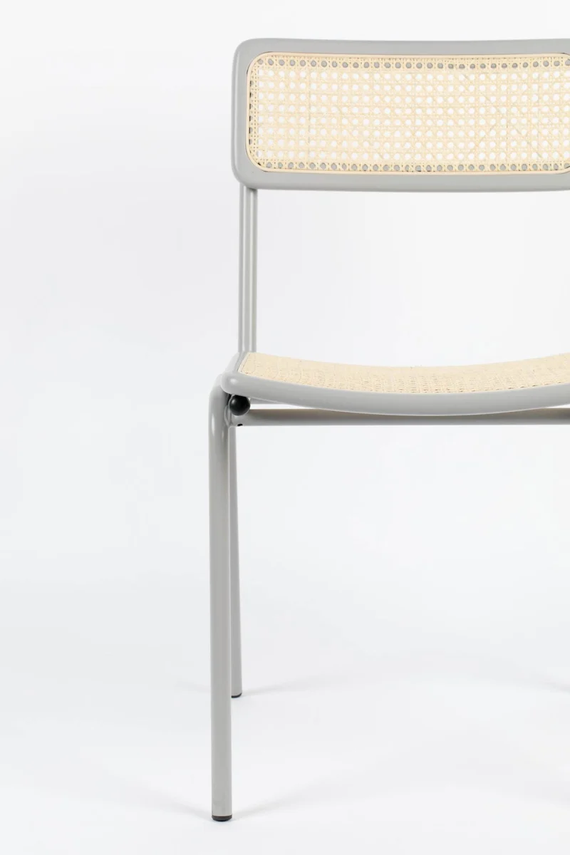Stuhl Stapelstuhl JORT GREY-NATURAL von ZUIVER