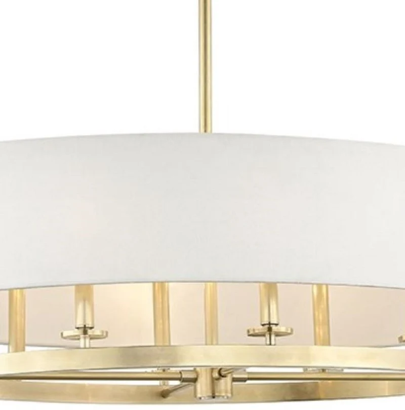Casa Padrino Luxus Hängeleuchte Antik Messingfarben / Weiß Ø 99,7 x H. 29,9 cm - Luxus Kollektion