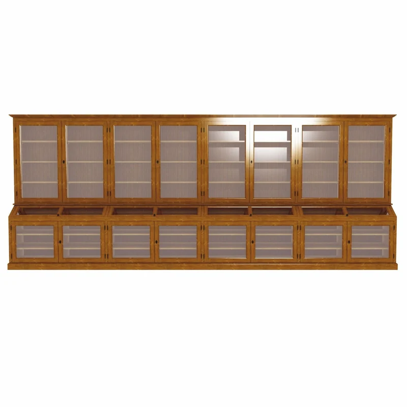 Casa Padrino Landhausstil Massivholz Barschrank Braun 600 cm - Bar Möbel