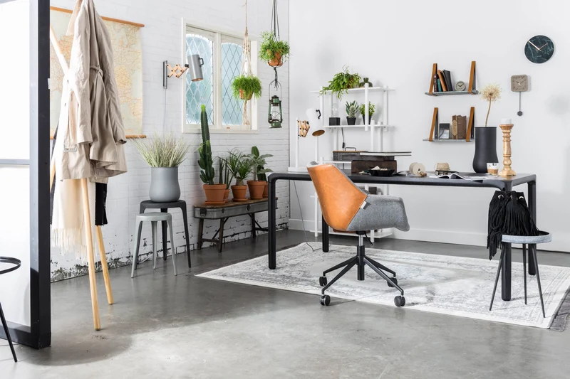Design Esstisch STORM BLACK 180 x 90 cm von Zuiver Esche lackiert