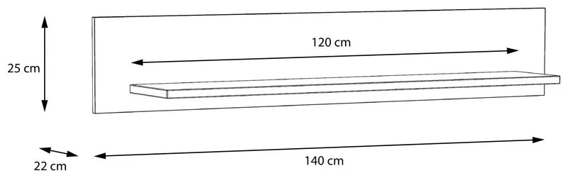 Wandboard MAXIMUS Optik: Comano Pflaume Optik von Forte