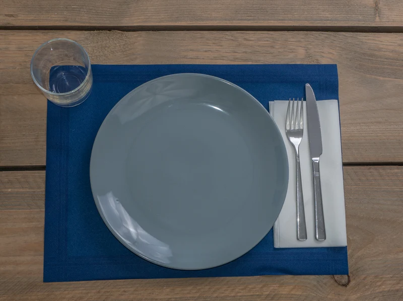 Placemats 30 x 40 Blue, Airlaid doos a 1.000 Stuks.